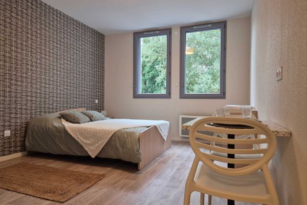 Studio de la résidence Marianne créé à Saint-Flour (Cantal) pour les jeunes actifs par la SA Polygone