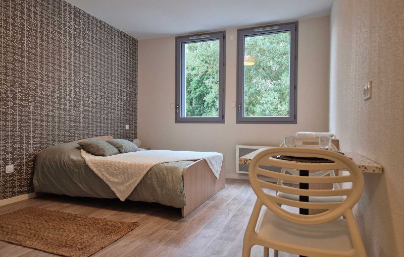 Studio de la résidence Marianne créé à Saint-Flour (Cantal) pour les jeunes actifs par la SA Polygone